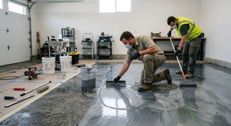 Concrete Floor Coating Service in Greenville, SC