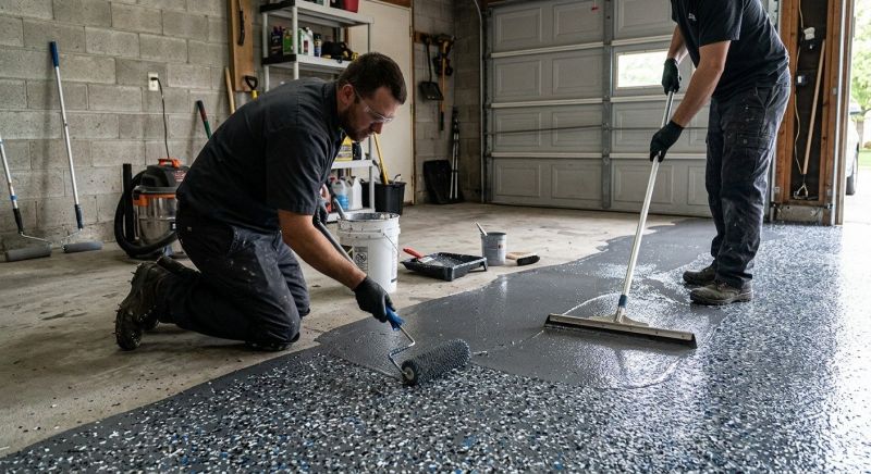 Garage Concrete Coating in Greenville, SC
