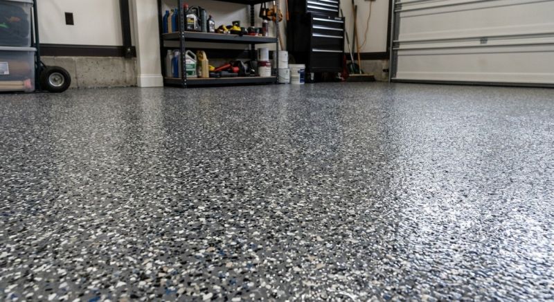 Speckled Garage Floor Painting in Frederick, MD